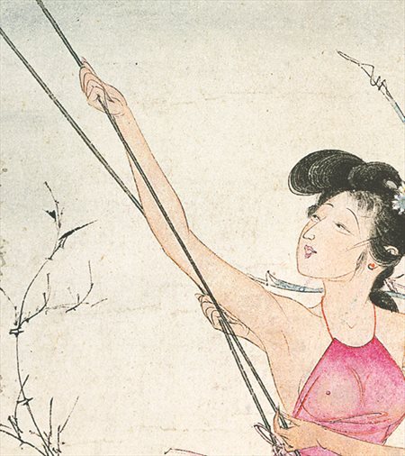 龙沙-胡也佛的仕女画和最知名的金瓶梅秘戏图